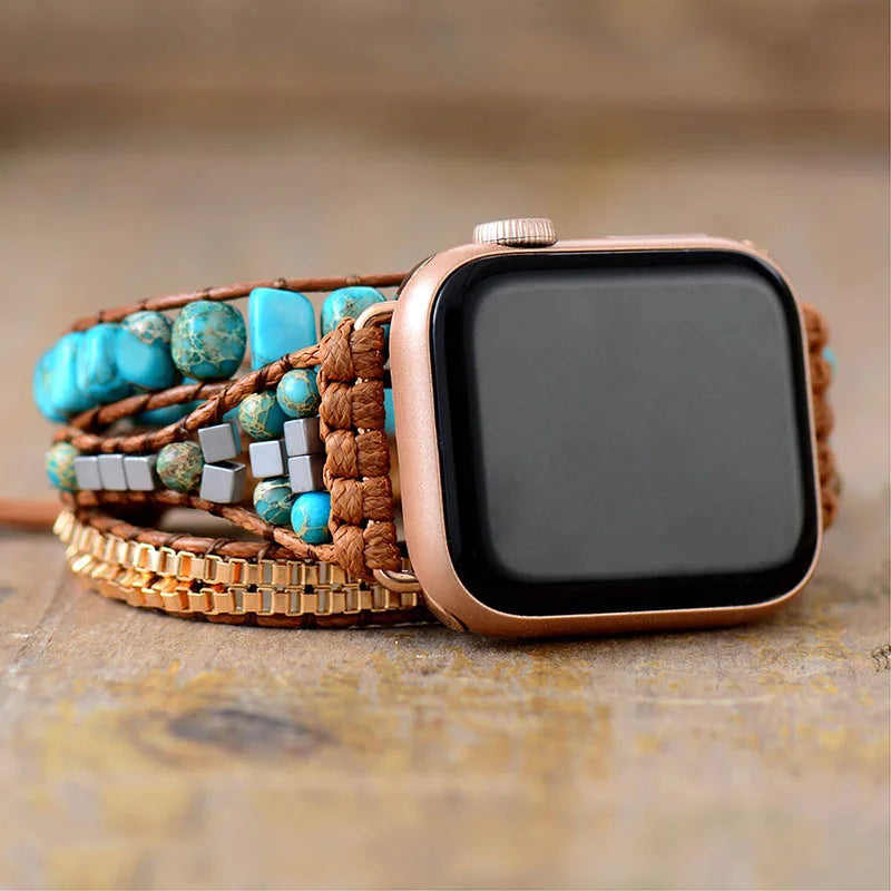 Unisex Natural Stone Apple Watch