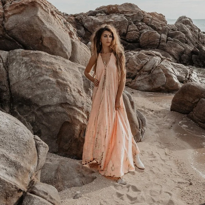 Halter Tie Backless Boho Dress I Boho print dress I Love that Boho | Love that Boho Halter Tie Backless Boho Dress I Boho print dress I Love that Boho | Love that Boho