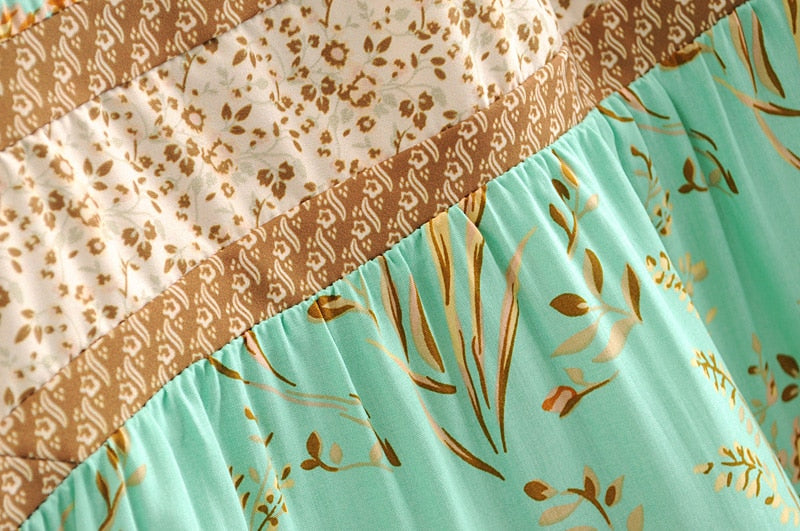 Turquoise Ruffle Skirt - 2 Piece Set
