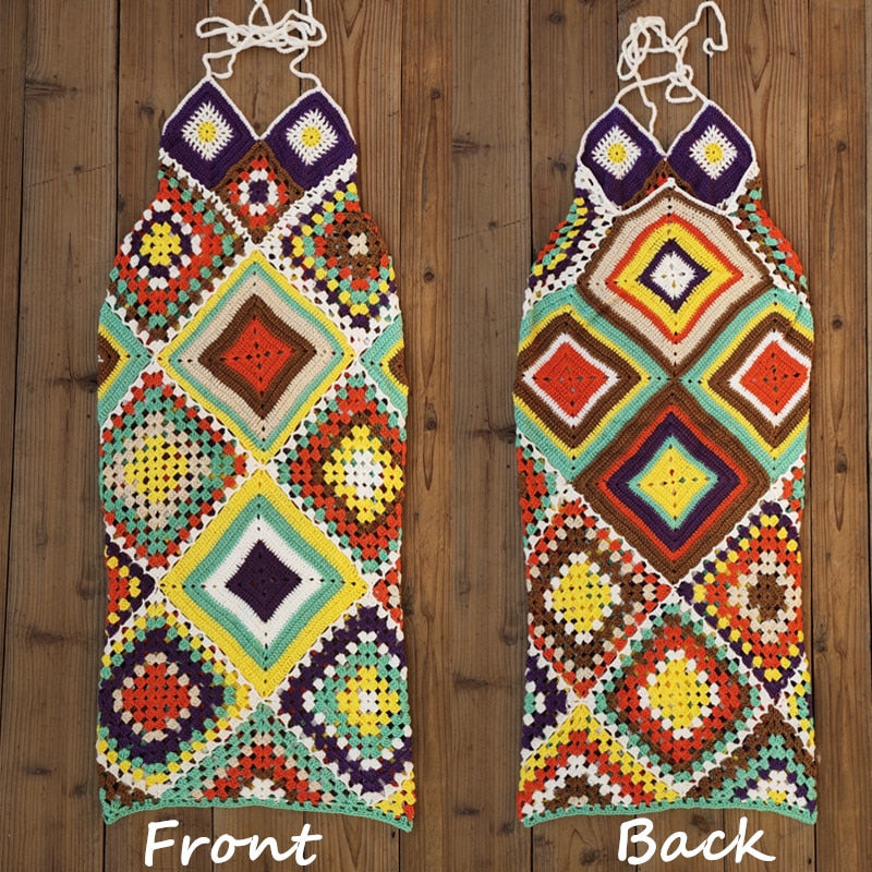 Colourful crochet maxi dress | Crochet Maxi Dress | Love that Boho | Love that Boho Colourful crochet maxi dress | Crochet Maxi Dress | Love that Boho | Love that Boho