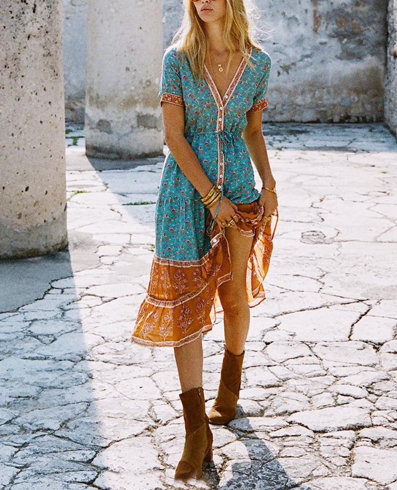 Bohemia Mid length dress | Boho Midi Dress | Love that Boho | Love that Boho Bohemia Mid length dress | Boho Midi Dress | Love that Boho | Love that Boho