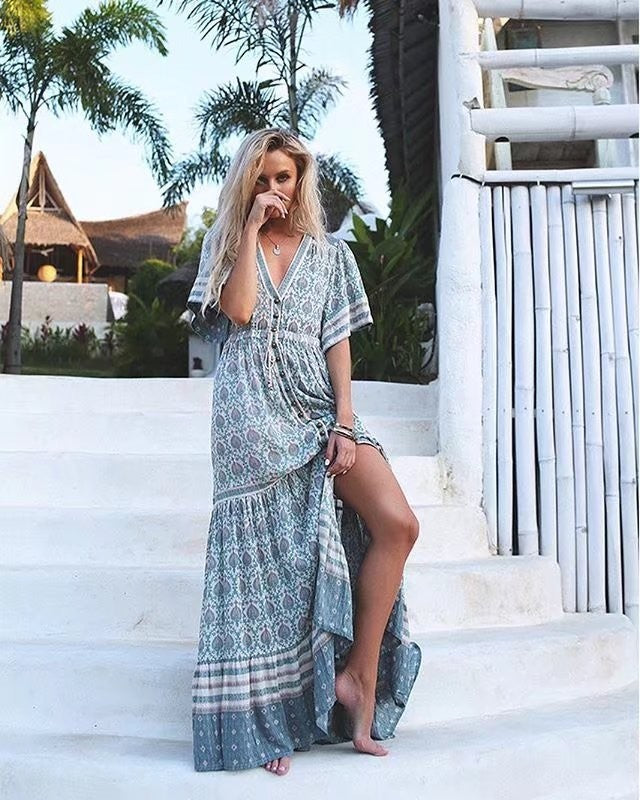 Kimono Maxi Hippie Dress / Cardigan / Love that Boho