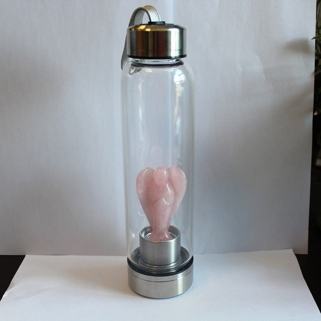 angel rose crystal water bottles - love that boho