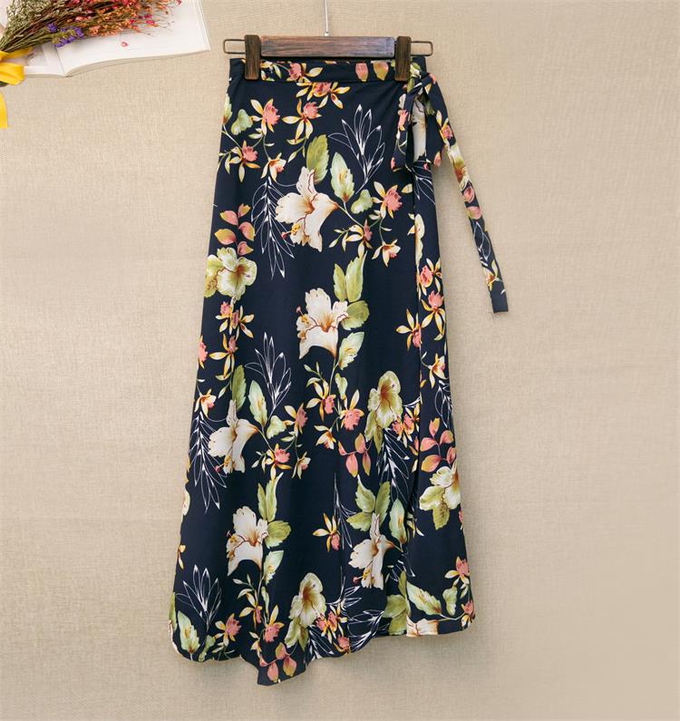 High waist Irregular Beach Skirt - Multiple prints available