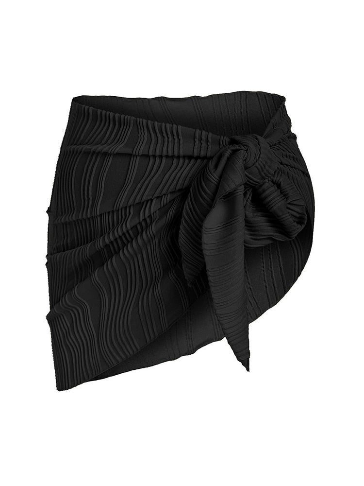 Sheer Bikini Wrap skirt- 3 colors