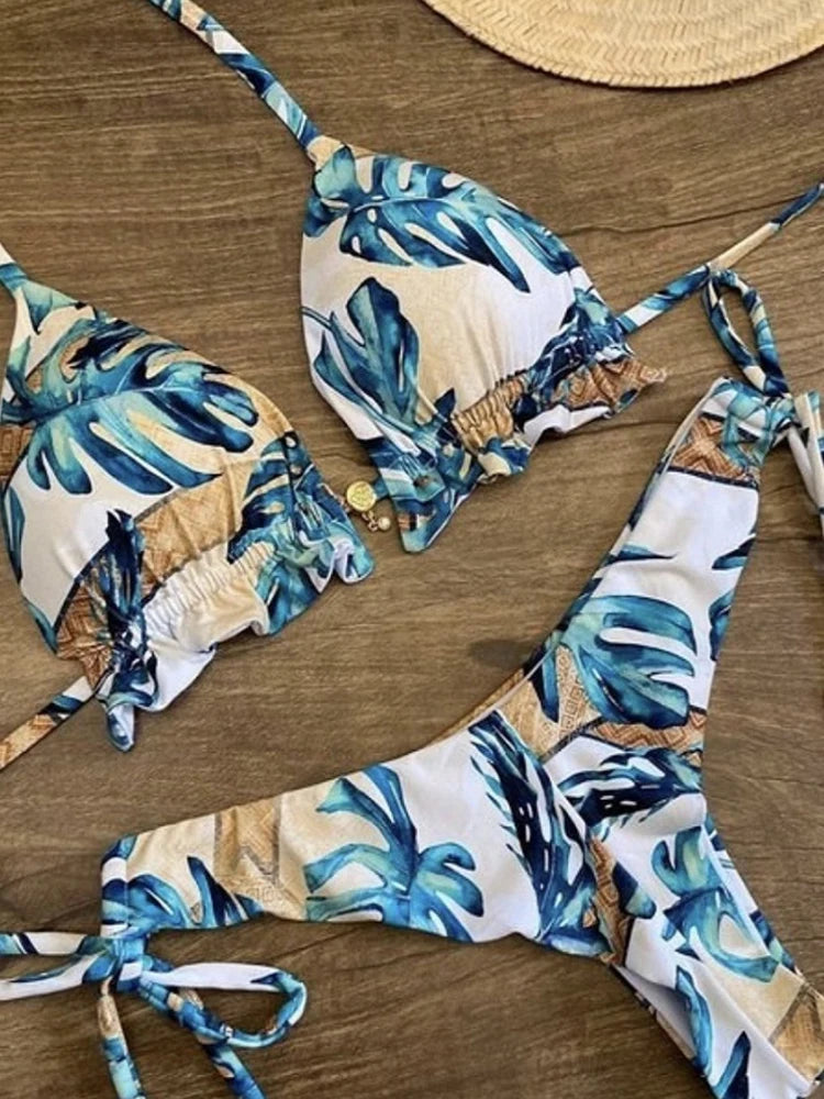 Boho Tassel Bottom Bikinis - multiple prints