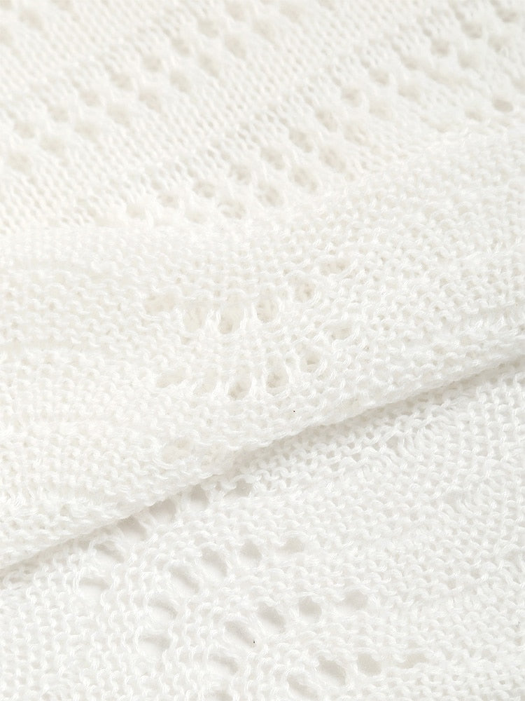 Crochet Bikini Knit Beach Dress. white crochet dress