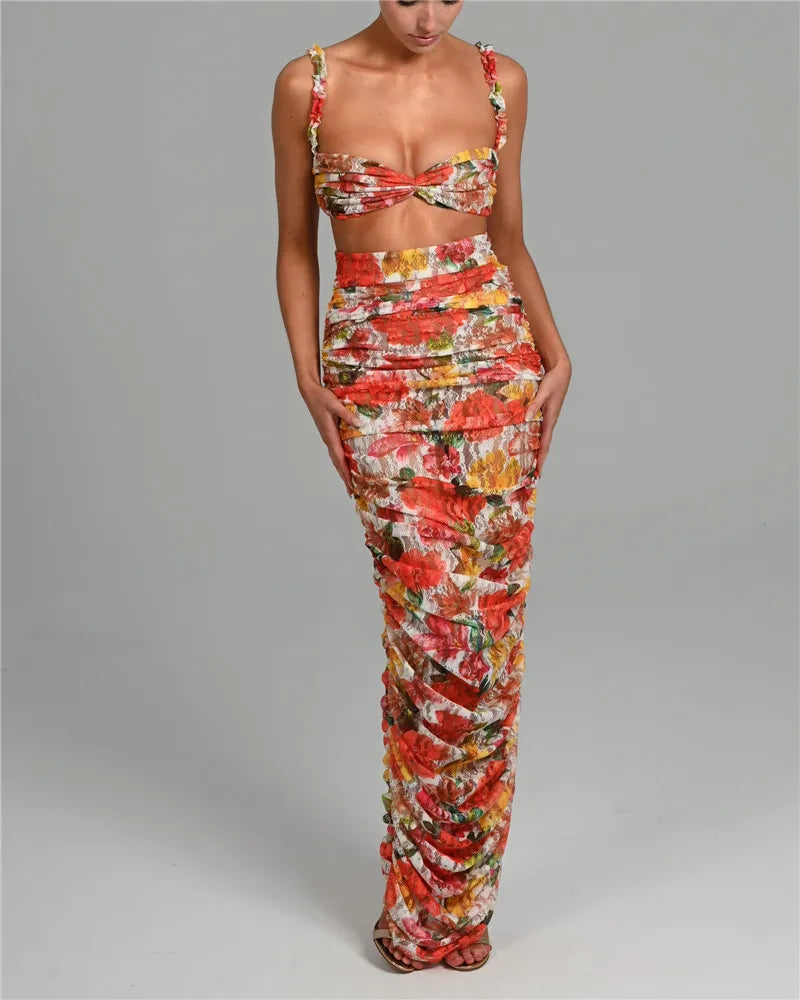 Boho Party Sexy Two Piece Set - Maxi I Floral I Dress Love that Boho | Love that Boho Boho Party Sexy Two Piece Set - Maxi I Floral I Dress Love that Boho | Love that Boho
