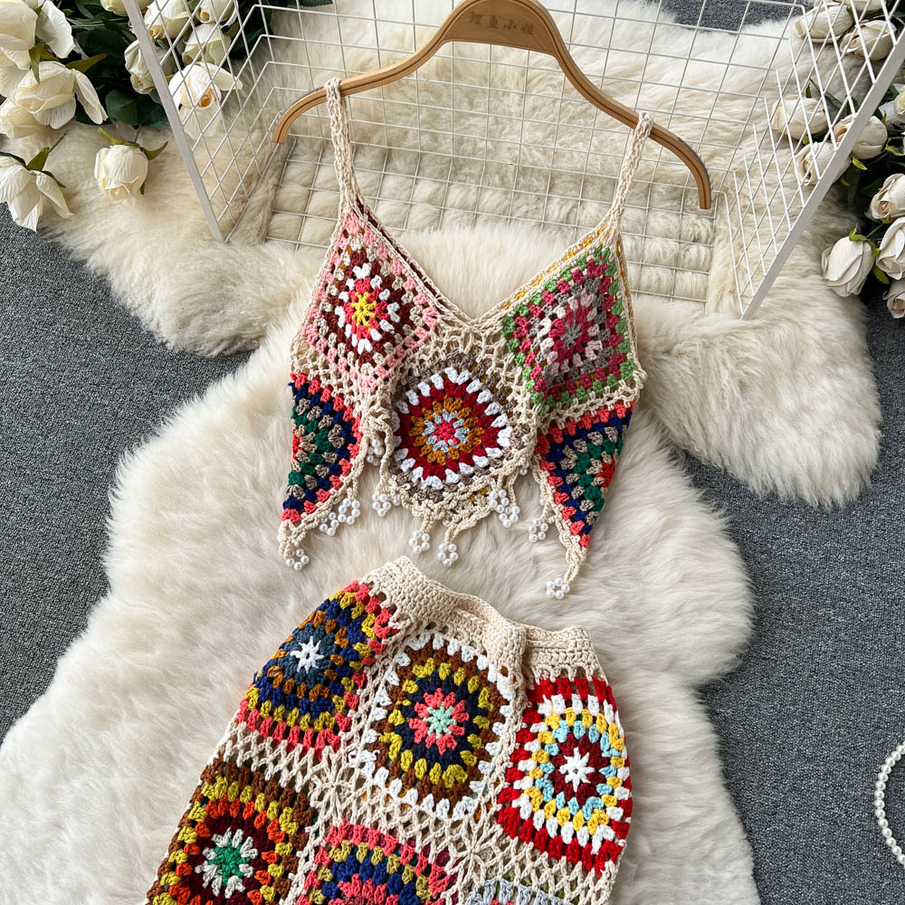 Two Piece Knitted Beach Set