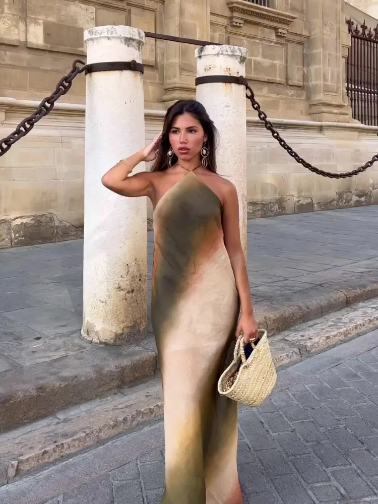 Tie Dye Hanging Neck Maxi Dress I Tie Dye Dress I Love that Boho | Love that Boho Tie Dye Hanging Neck Maxi Dress I Tie Dye Dress I Love that Boho | Love that Boho