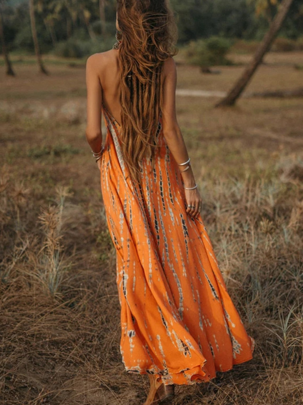 Halter Tie Backless Boho Dress I Boho print dress I Love that Boho | Love  that Boho