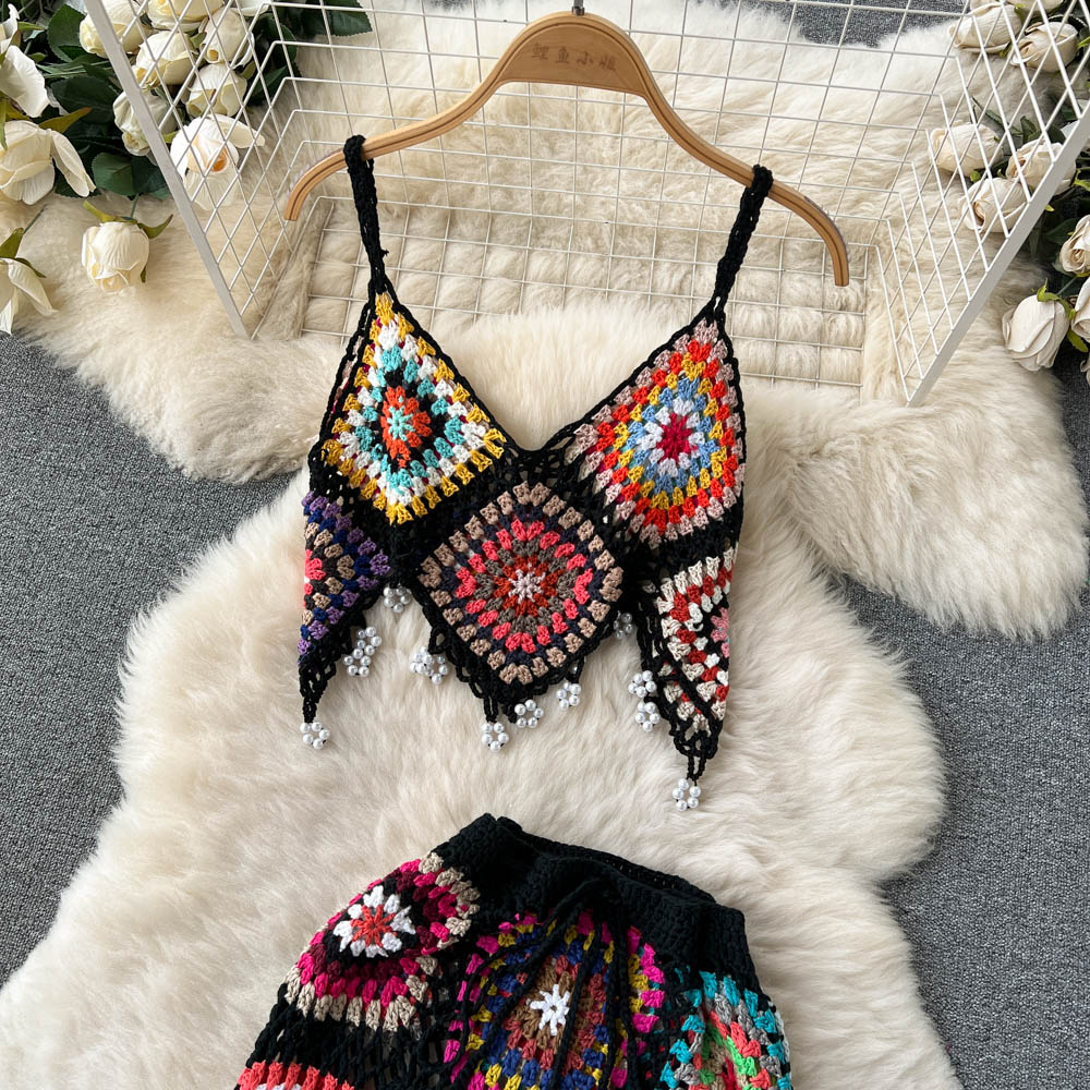 Two Piece Knitted Beach Set