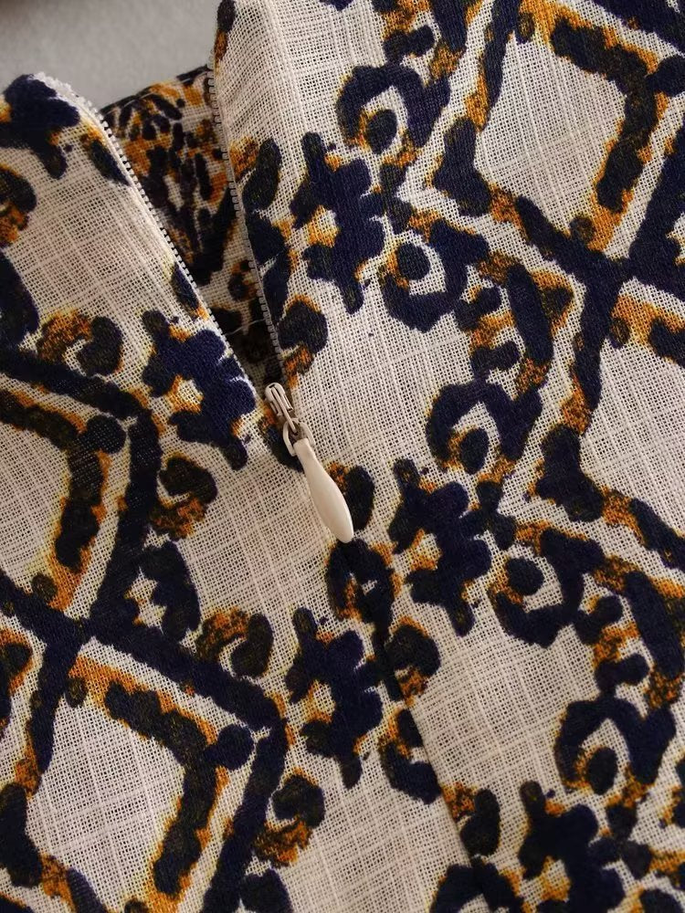 Wrap-style Printed Sarongl Knot Skirt