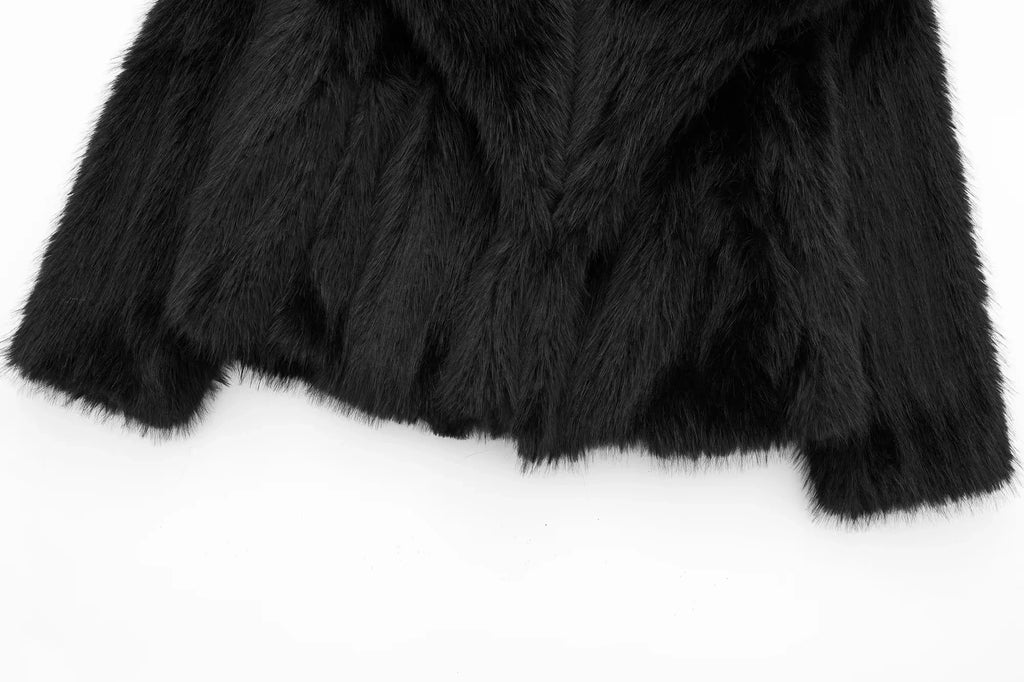 Winter Faux Oversize short Coat , faux fur boho jacket, faux fur coat, faux fur jacket