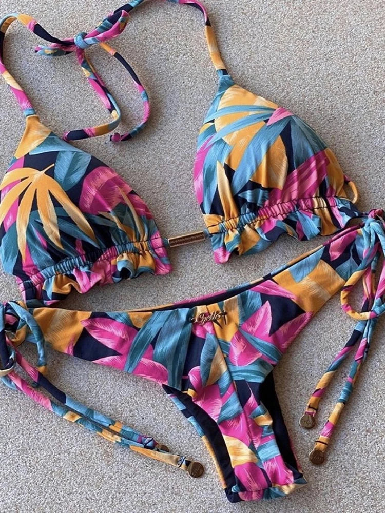 Boho Tassel Bottom Bikinis - multiple prints