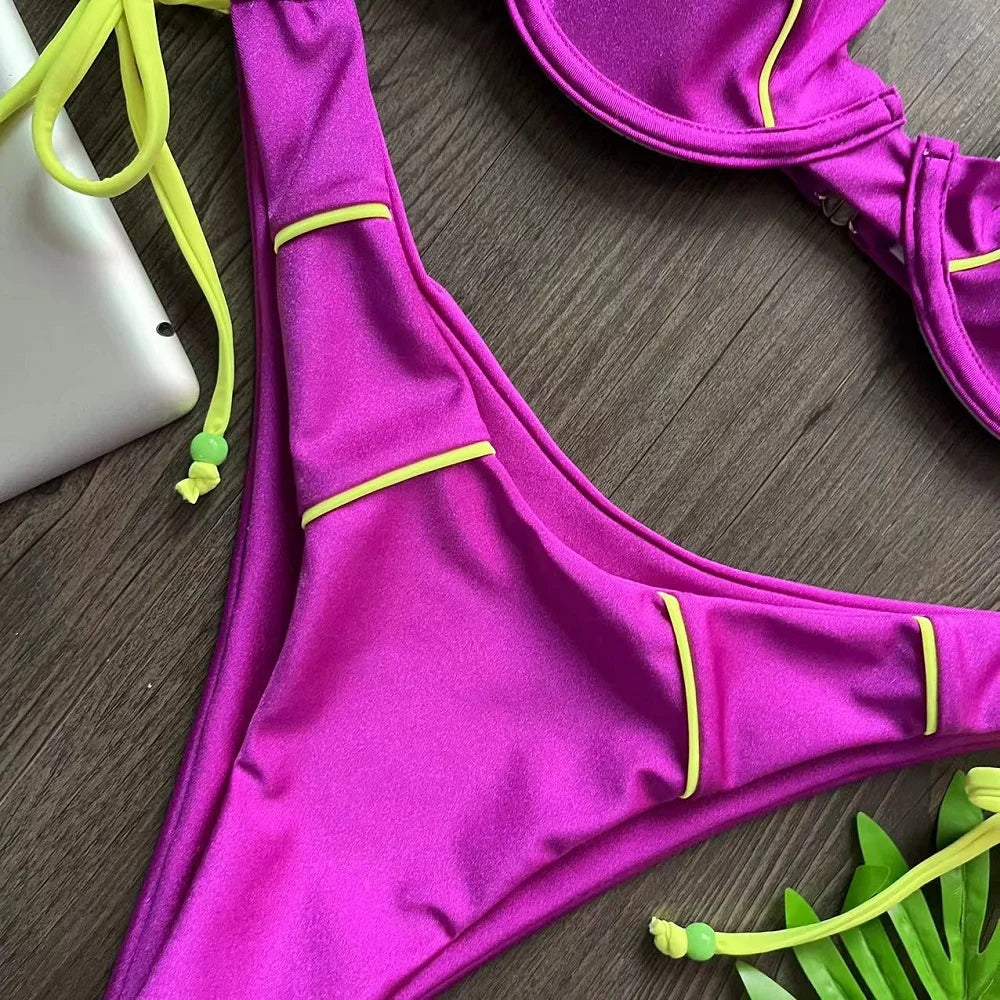 Sexy Push up Bikini Set Swimsuit