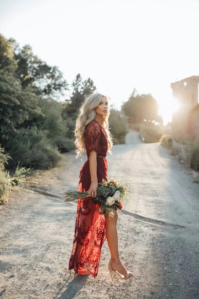 Short Sleeve Bohemian Lace Maxi Dress I Love that Boho | Love that Boho Short Sleeve Bohemian Lace Maxi Dress I Love that Boho | Love that Boho