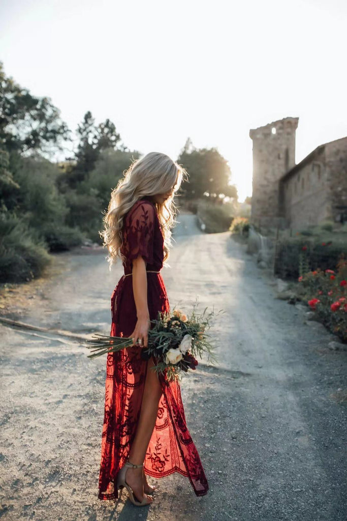 Short Sleeve Bohemian Lace Maxi Dress I Love that Boho | Love that Boho Short Sleeve Bohemian Lace Maxi Dress I Love that Boho | Love that Boho