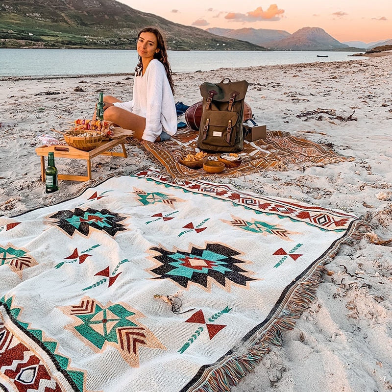 Tribal Boho Rugs & Blankets - Outdoor or Indoor