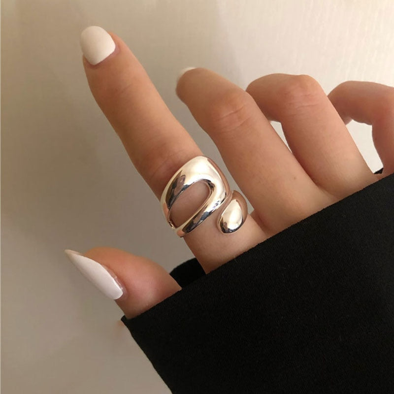 Minimalist Irregular Twined Finger Rings