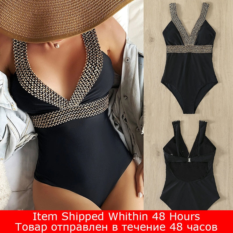 Detailed One Piece Swimwear  -  multiple style and colors