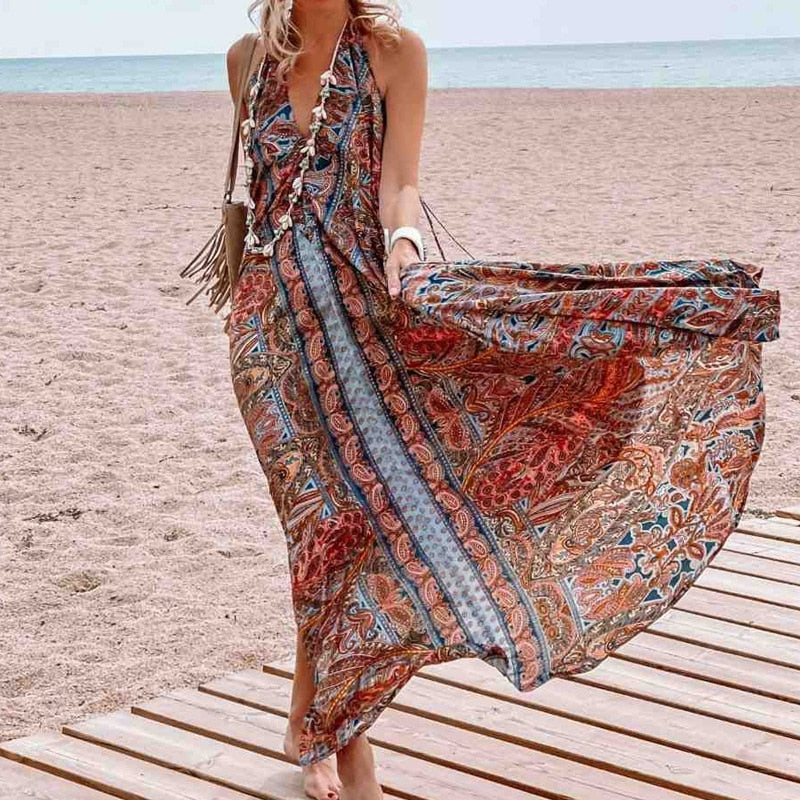loose boho dress Boho Maxi Dress