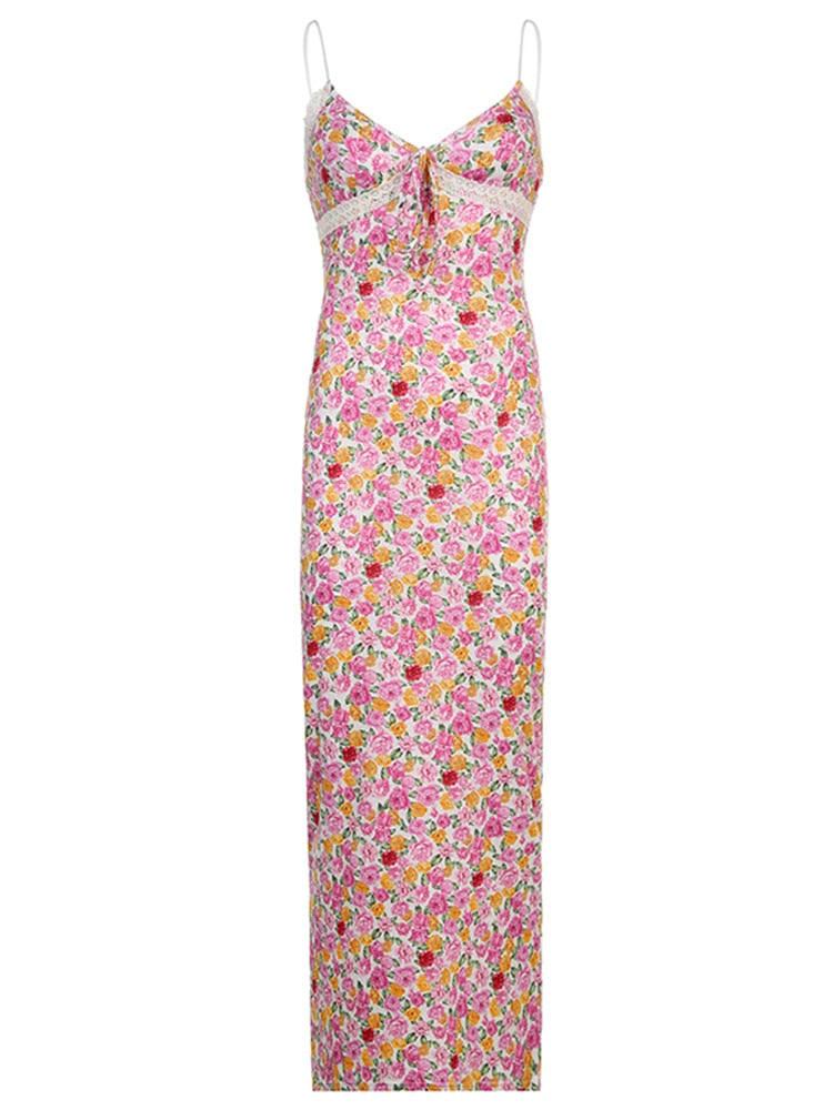 knee length dresses for ladies French Boho Style Floral Maxi Dress I Love that Boho