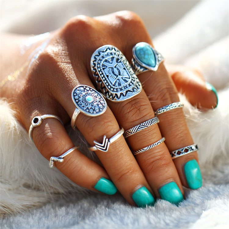 Boho Midi Rings Boho 10 pcs ring set Jewellery Love that