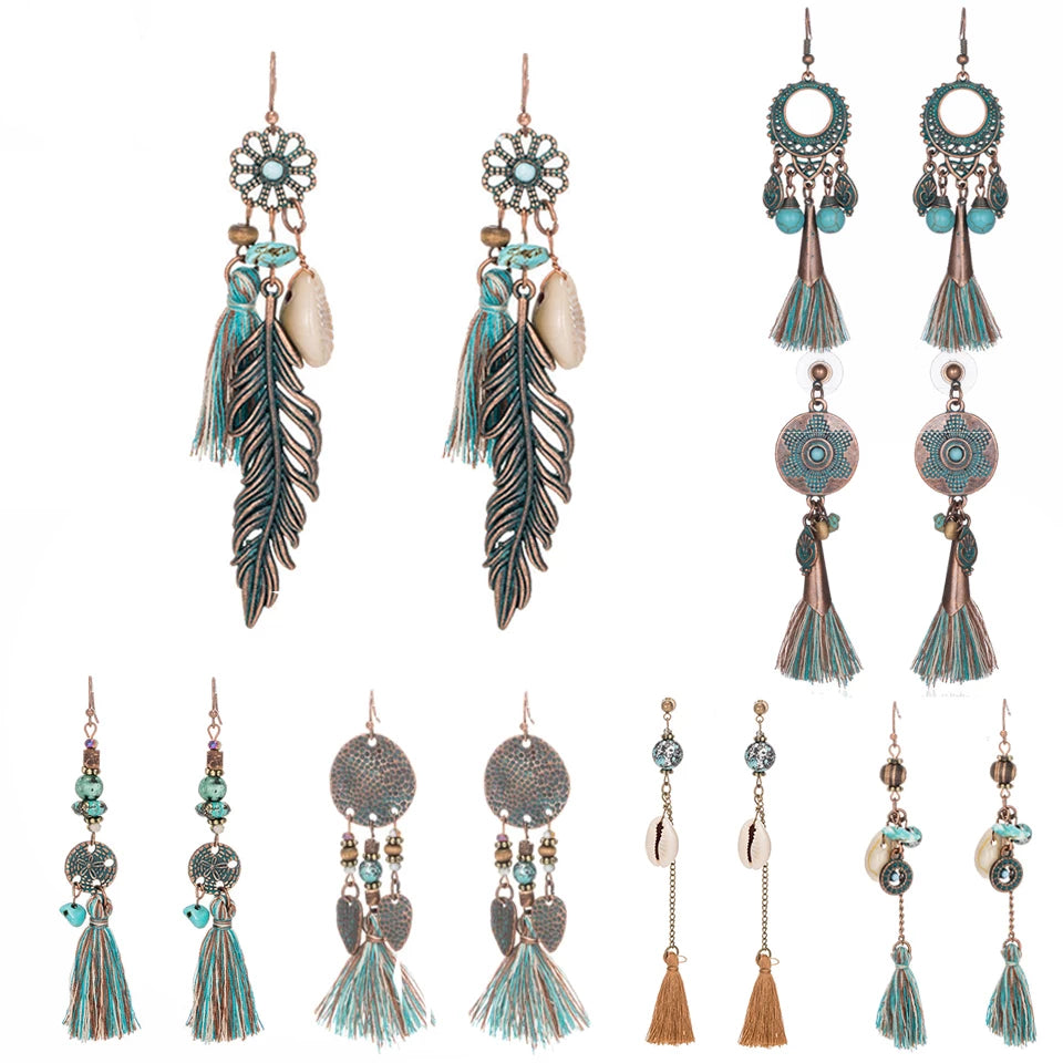 Tassel Ethnic Boho Earrings- Multiple styles