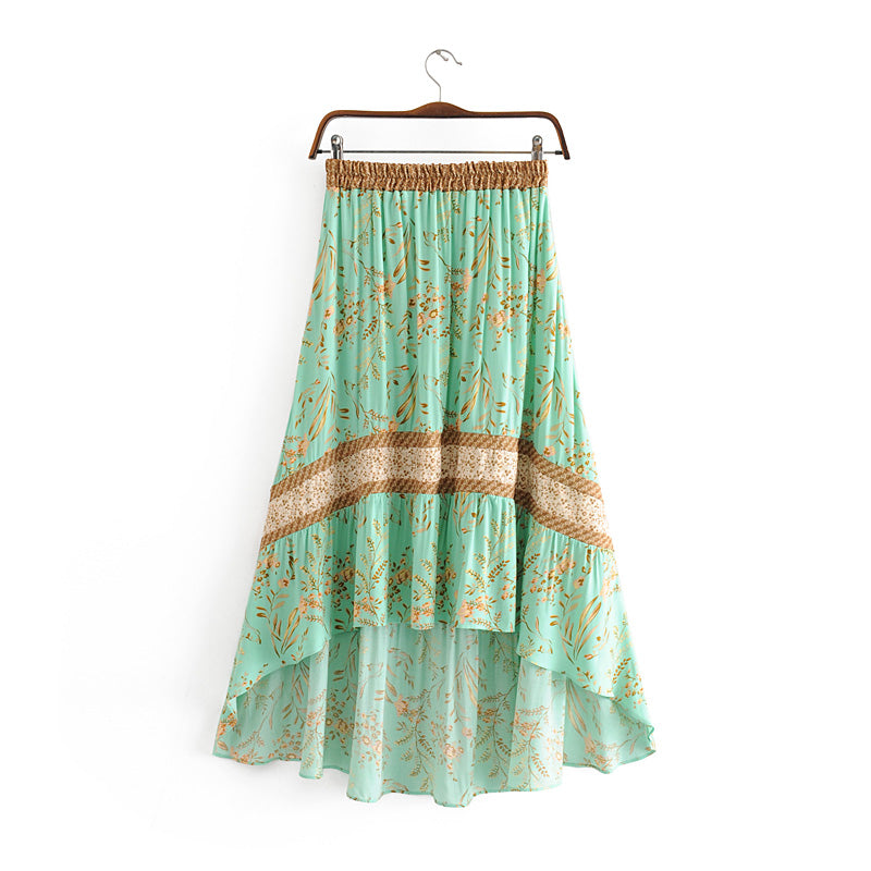 turquoise skirt. turquoise boho skirt. turquoise maxi skirt. boho skirt