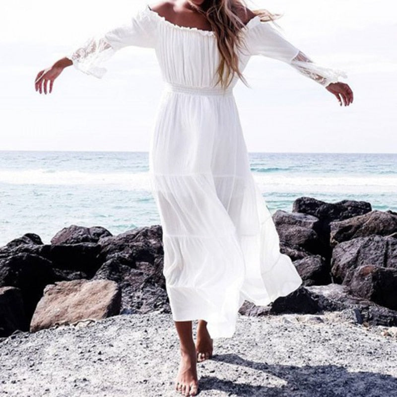 Off Shoulder White Lace Dress| White lace maxi dress| Love that Boho | Love that Boho Off Shoulder White Lace Dress| White lace maxi dress| Love that Boho | Love that Boho