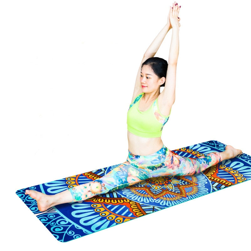 Boho Yoga Mat - Suede 6mm