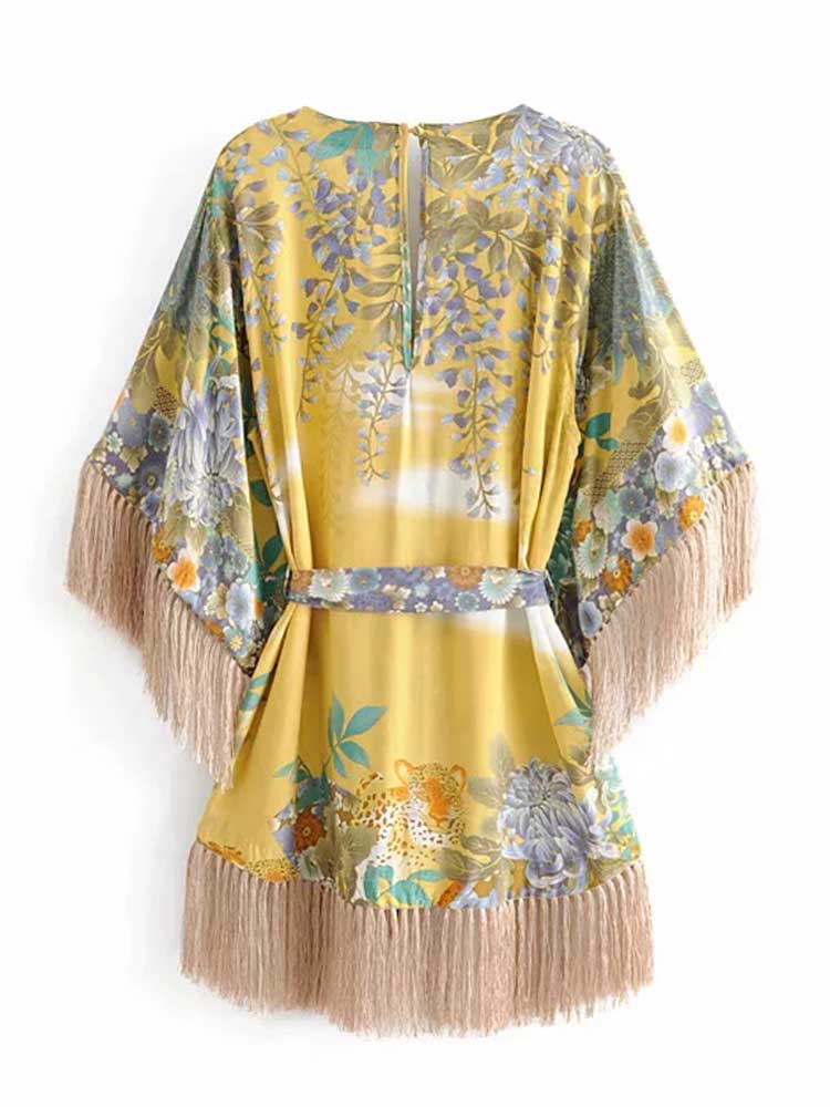 Kimono Cardigan , boho kimono, kimono dress, kimono dress with tassels