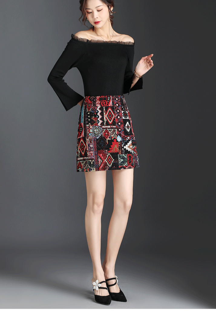  Embroidered mini skirt,  Embroidered  boho skirt , boho skirt , boho mini skirt