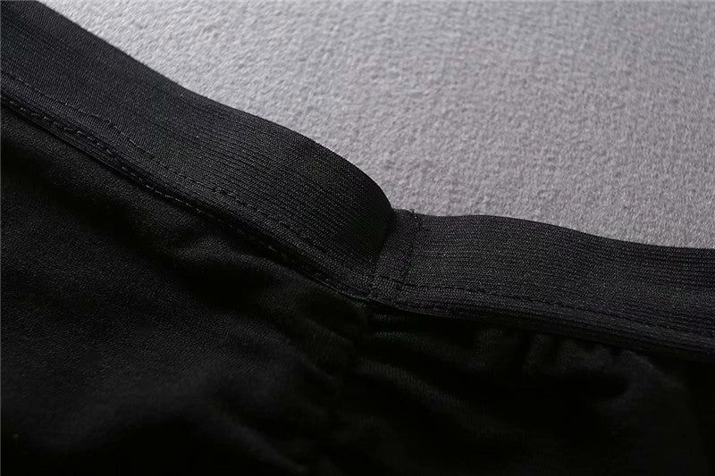 elastic waist pleated ruched maxi skirt