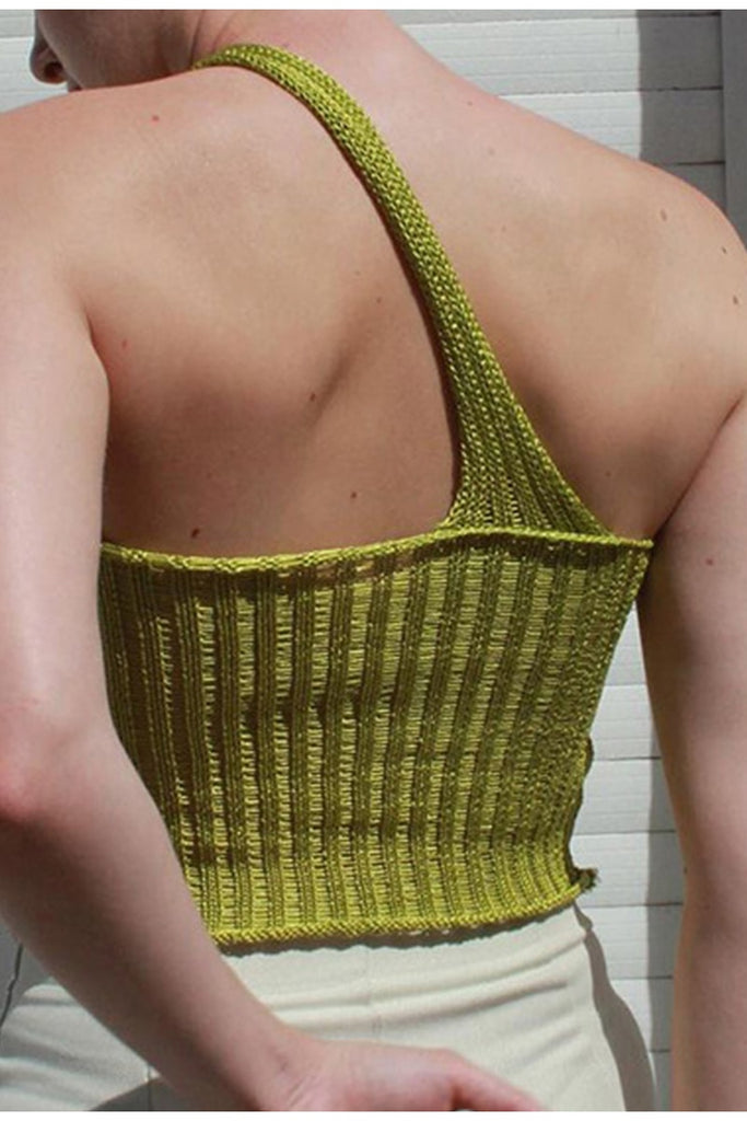 knitted top, knitted side shoulder top, knitted boho top