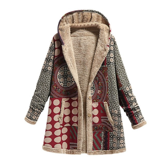 Fleece Hooded Boho Coat Love that Boho