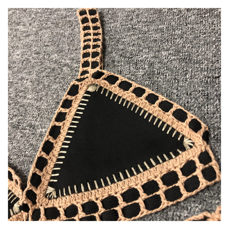 Crochet Black Bikini Set