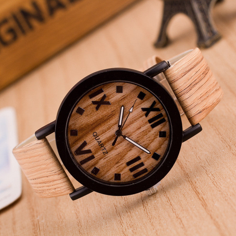 Roman Numerals Wood Watch