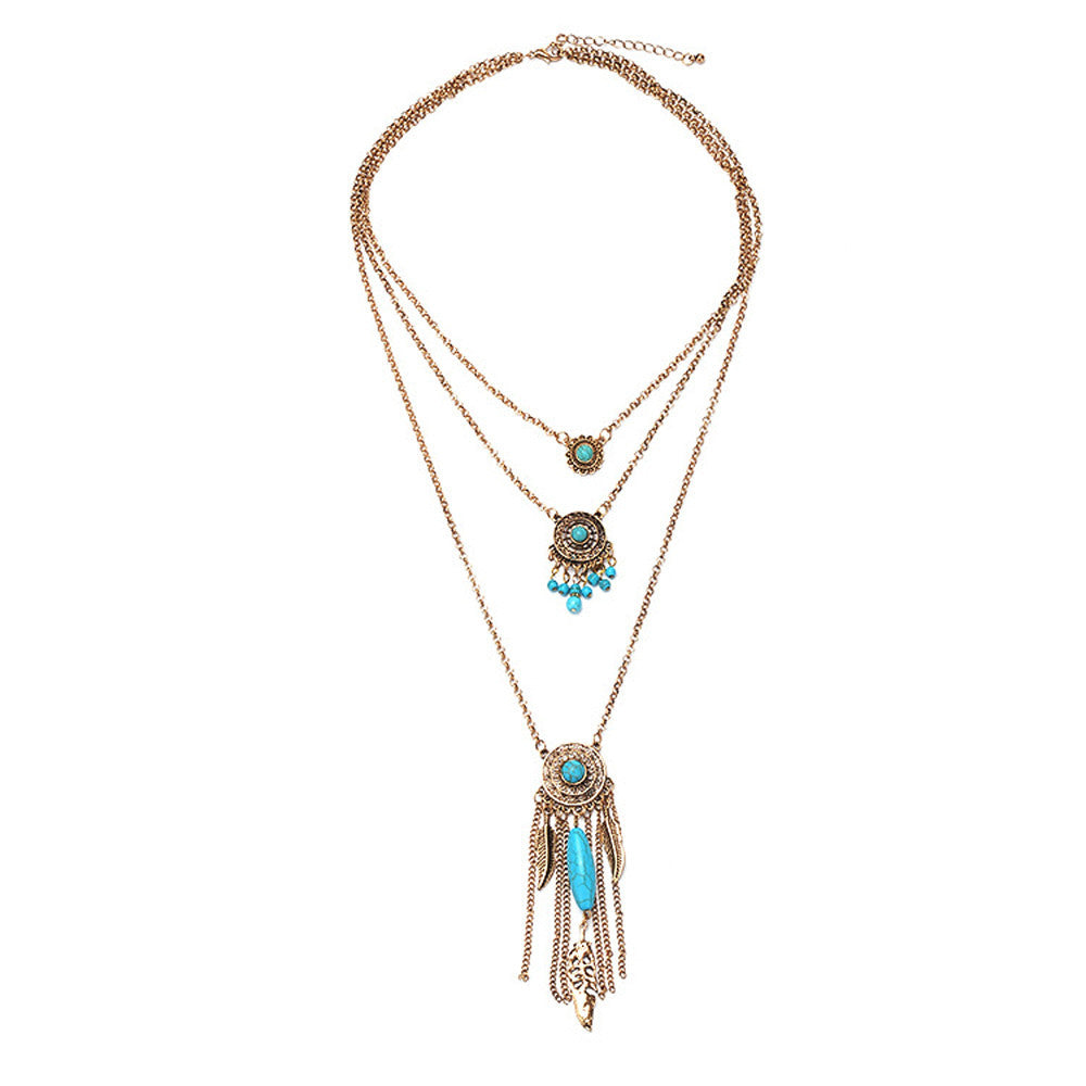 Turquoise Multilayer Choker