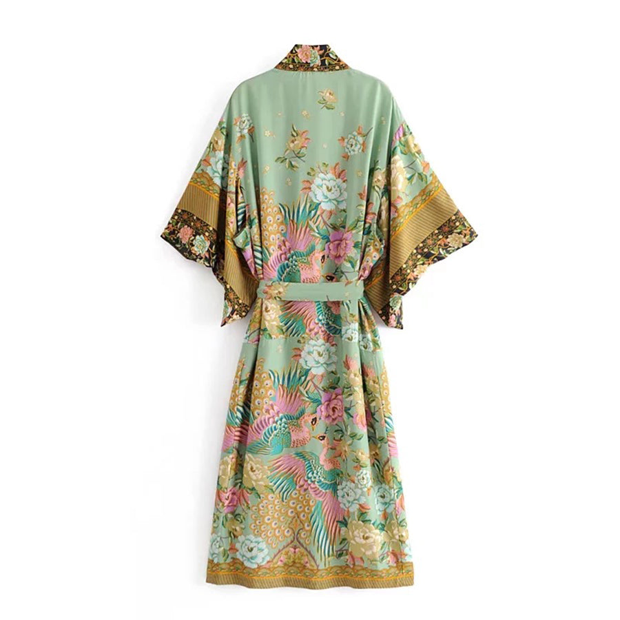 kimono boho print kimono. paisley kimono.  boho print kimono. boho summer kimono. paisley print cardigan kimono