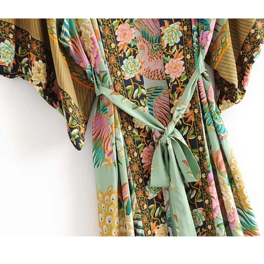 print boho kimono