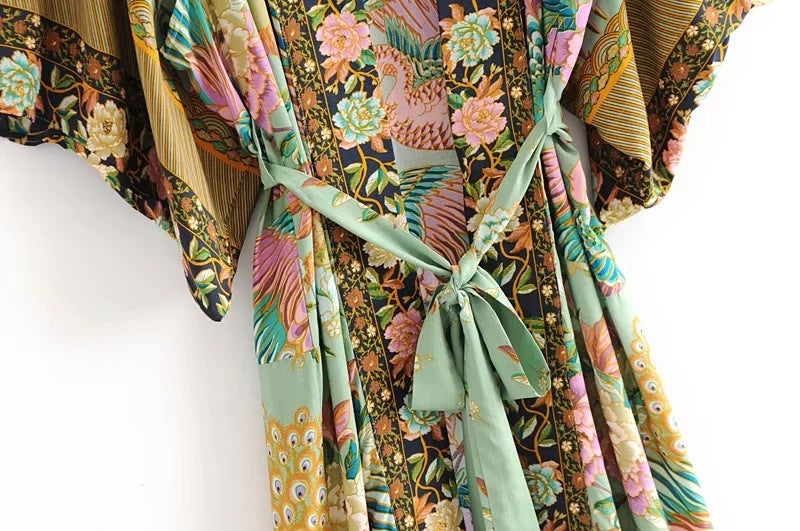 paisley kimono boho print kimono