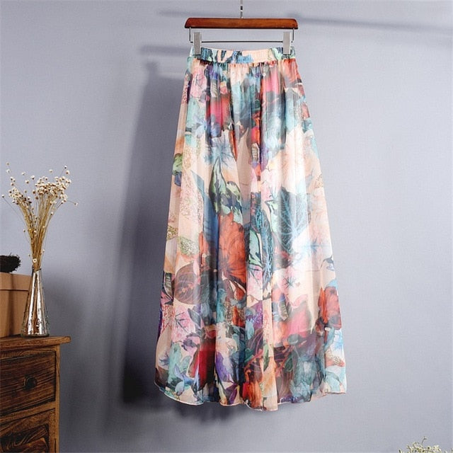 floral maxi skirt,  boho maxi skirt , floral maxi skirt
