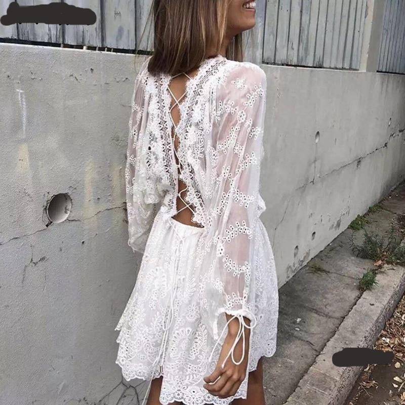 Embroidered Lace Back Tie Love that Boho Love that Boho