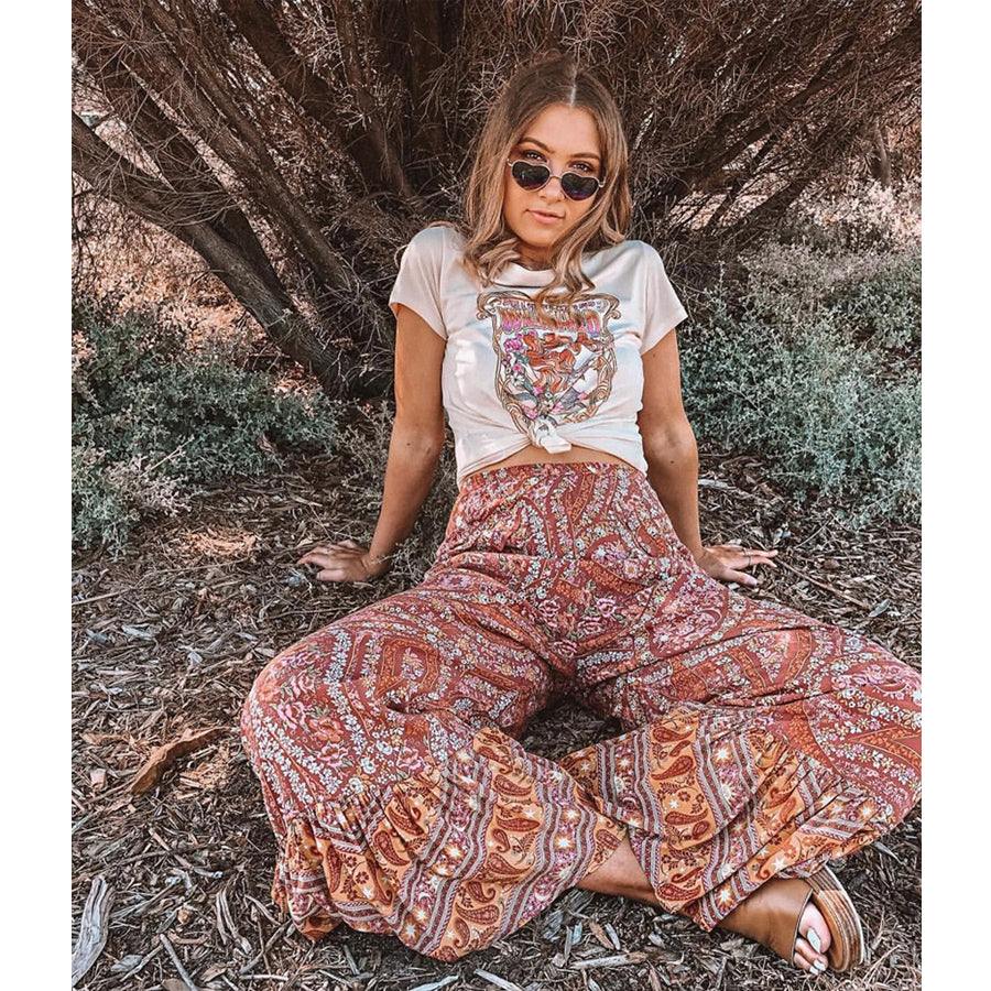 Vintage flare boho pants