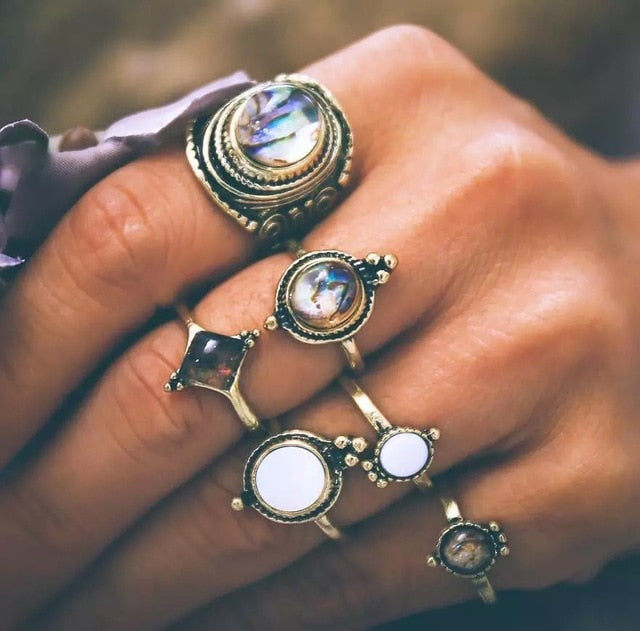 Antique Gold Knuckle Rings