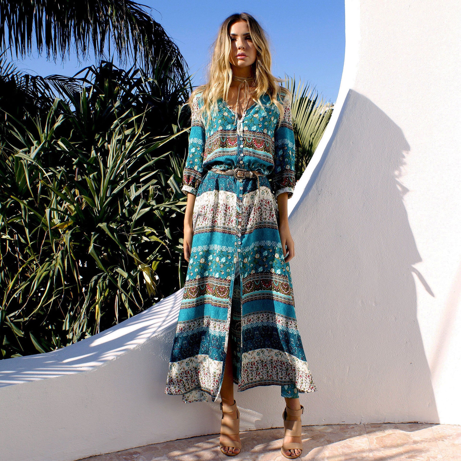 long criss cross dress The Criss Cross Maxi Dress M / NUDE