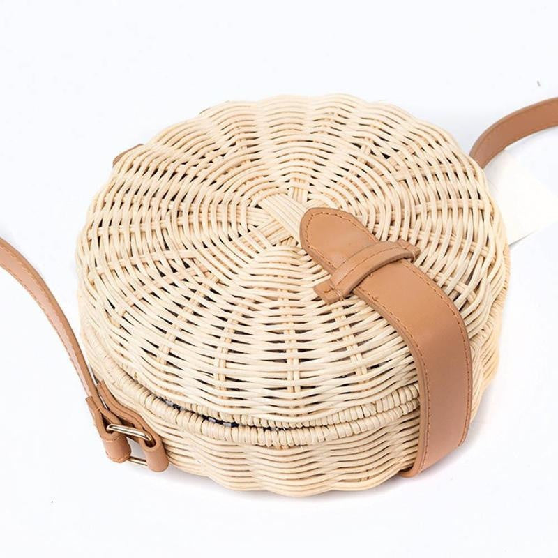 Handwoven Rattan Bamboo side bag