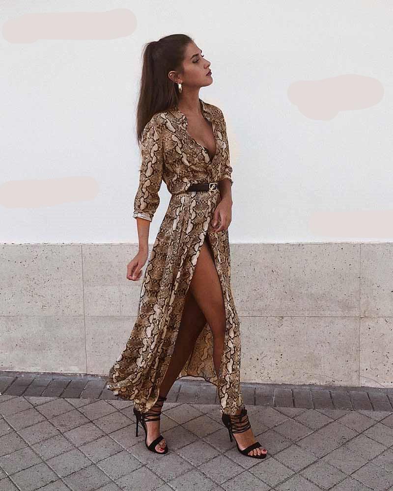 Chiffon snake print dress | Love that Boho Chiffon snake print dress | Love that Boho